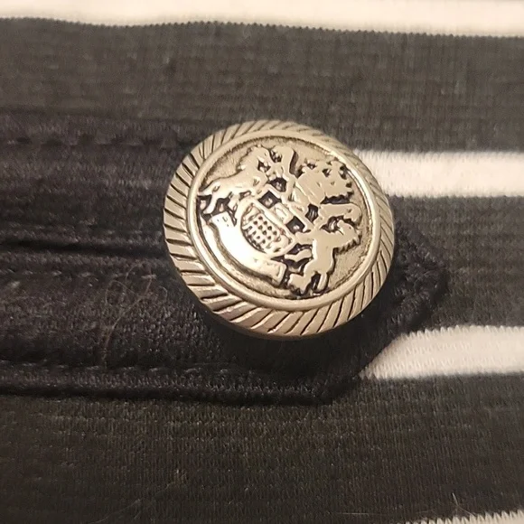 Iz Byer Black & White Military Jacket - Picture 2 of 6